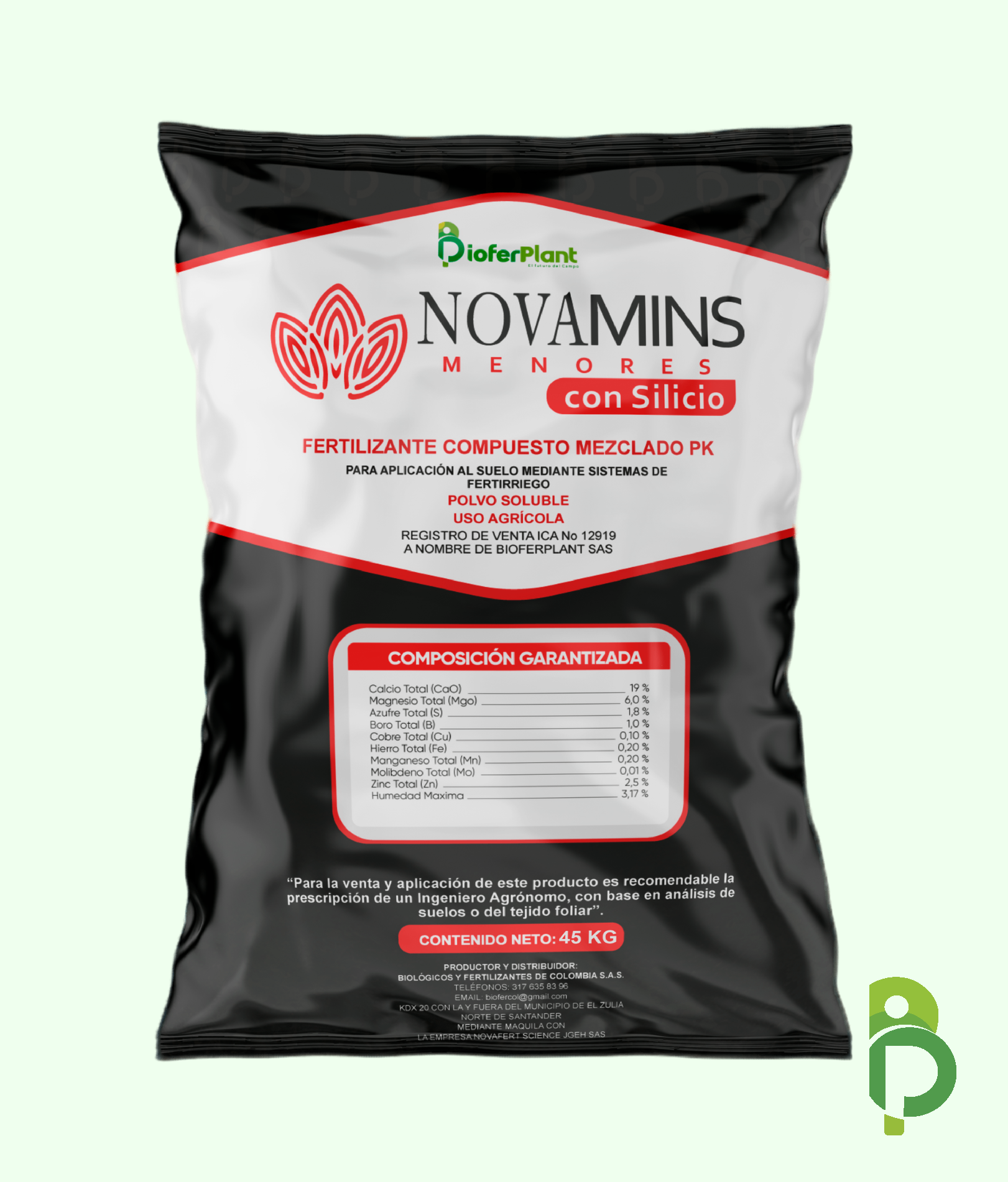 NOVAMINS MENORES CON SILICIO