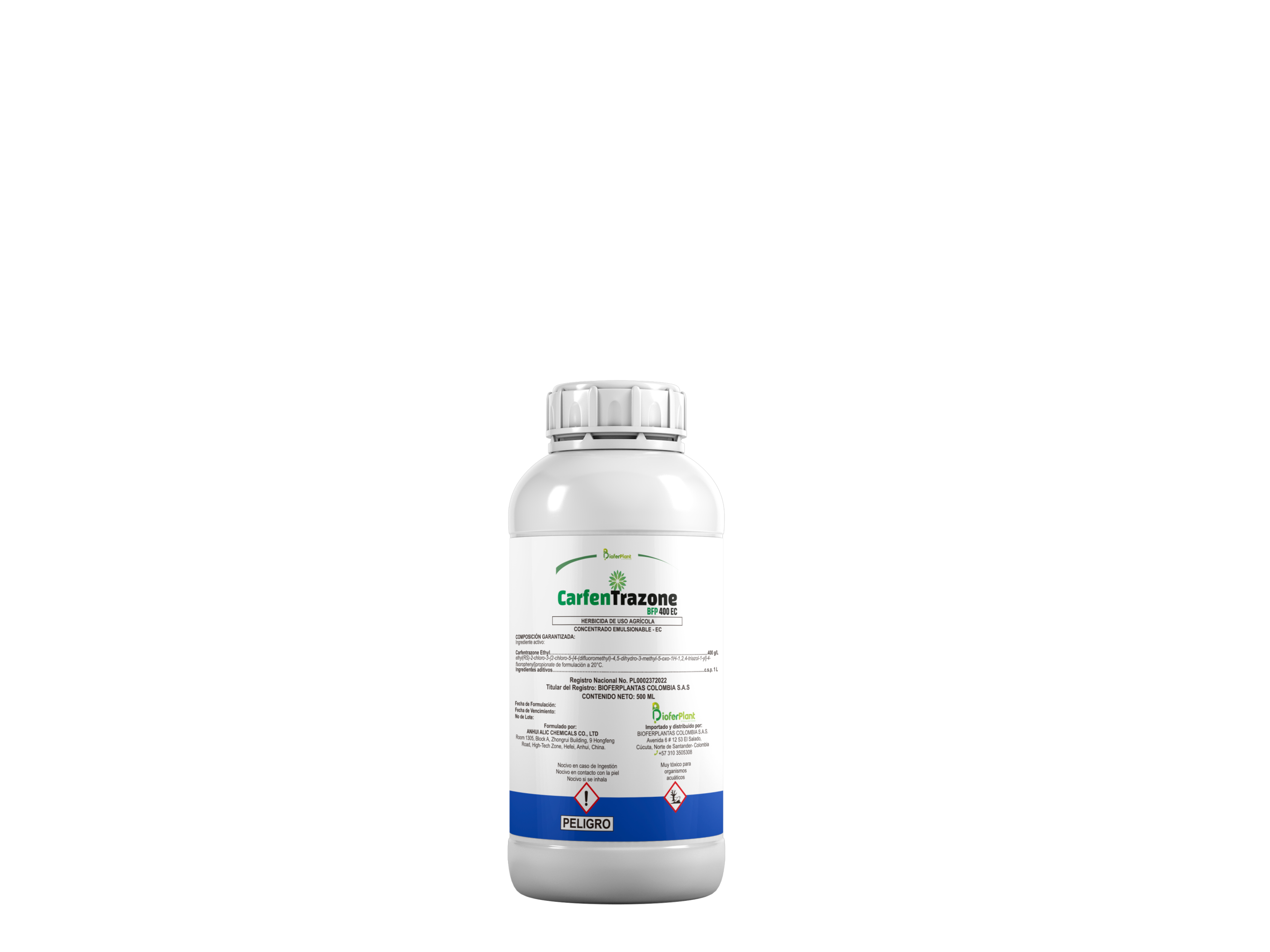 CARFENTRAZONE BFP 400 EC es un herbicida perteneciente a la familia de las triazolinonas.