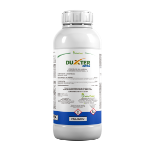 Herbicida DUXTER 220 SC Bioferplant Glufosinato Flumioxazina control malezas palma caña Colombia